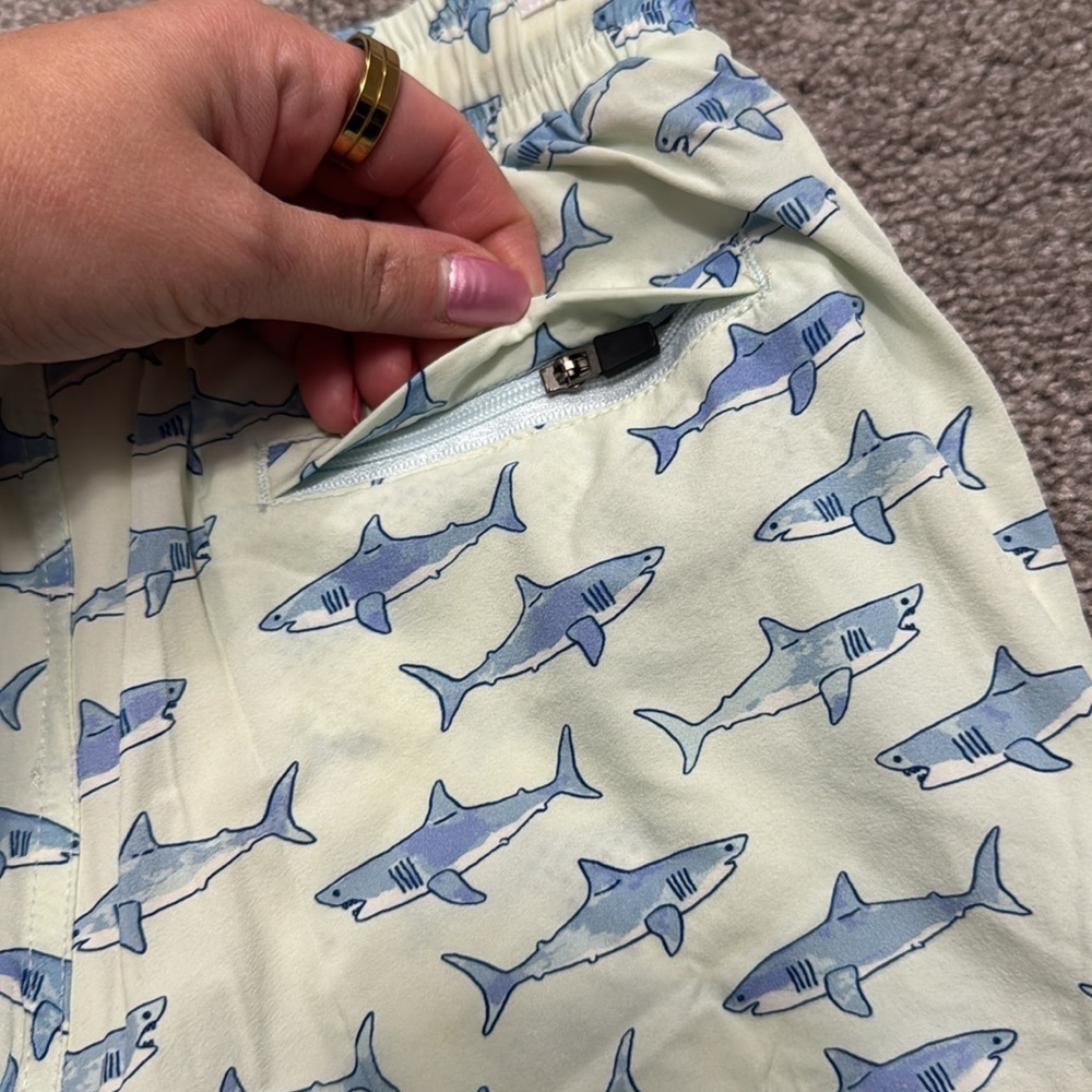 Sweet Honey Shark Lined Swim Trunks - Picture 6 of 8